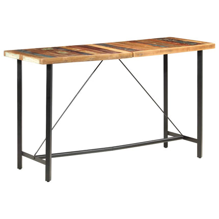 barbord 180x70x107 cm massivt genbrugstræ