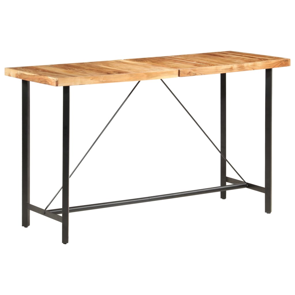 Barbord 180x70x107 Cm Massivt Genbrugstræ - Naturfarvet / Massivt akacietræ
