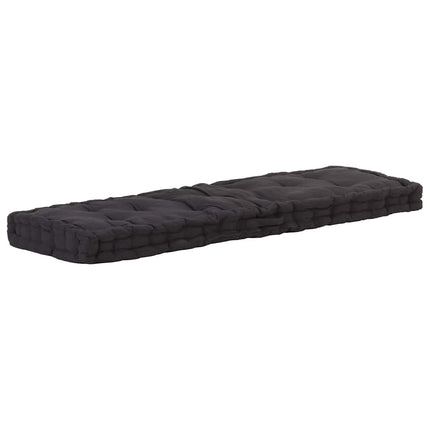 hynde til pallesofa 120x40x7 cm sort