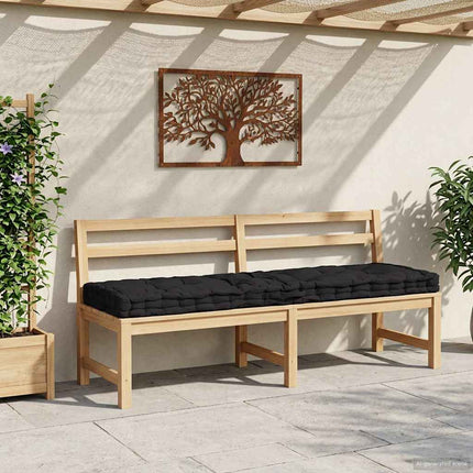 hynde til pallesofa 120x40x7 cm sort