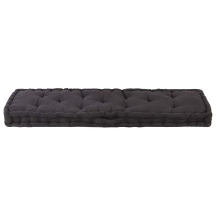 hynde til pallesofa 120x40x7 cm sort