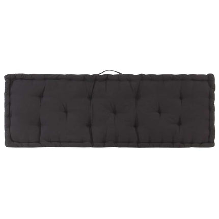 hynde til pallesofa 120x40x7 cm sort