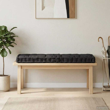 hynde til pallesofa 120x40x7 cm sort