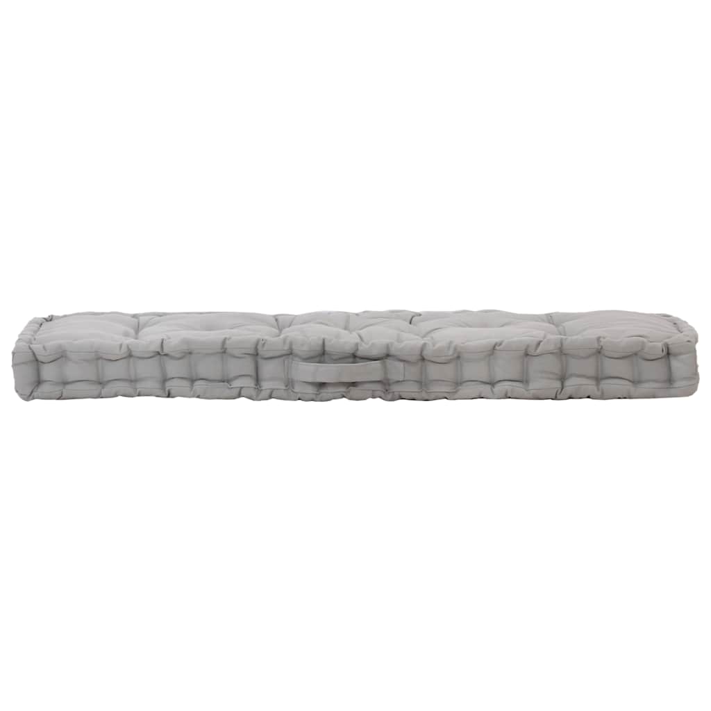 hynde til pallesofa 120x40x7 cm bomuld grå
