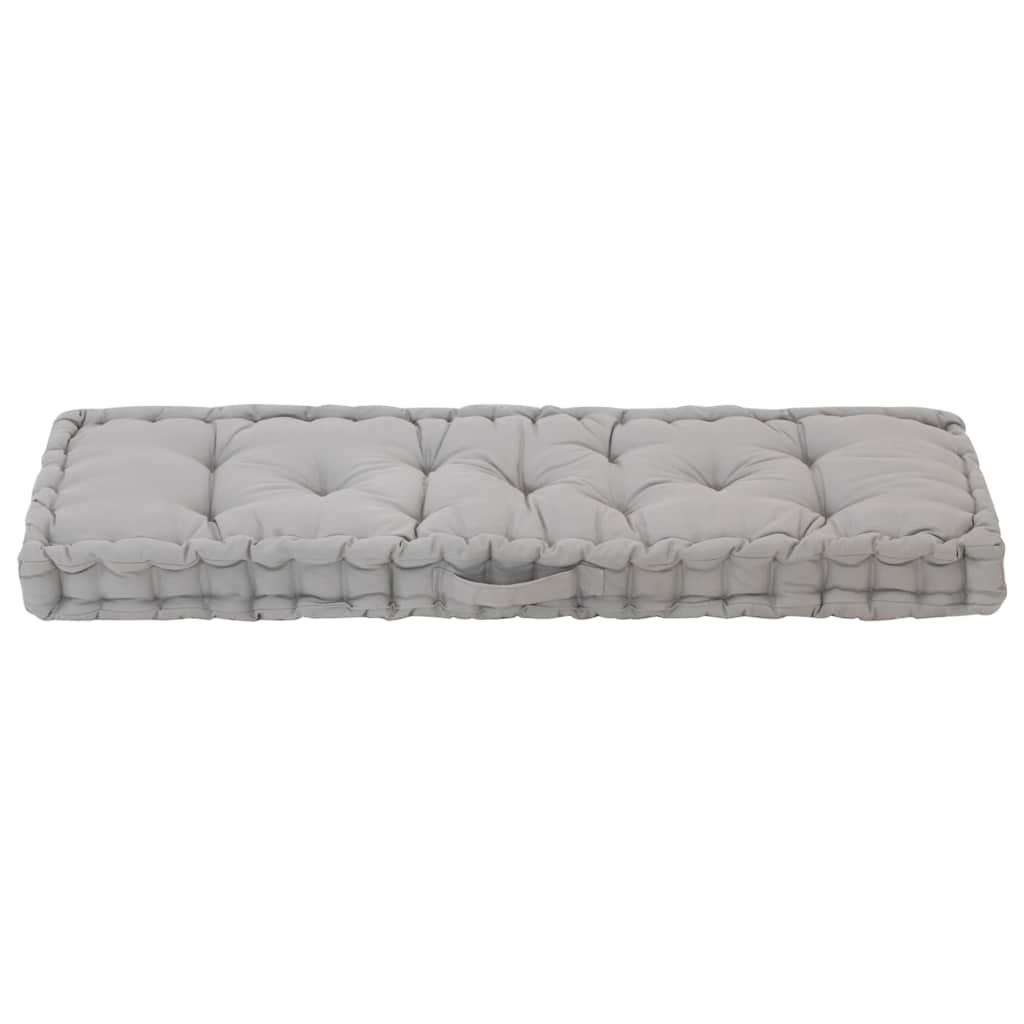 hynde til pallesofa 120x40x7 cm bomuld grå