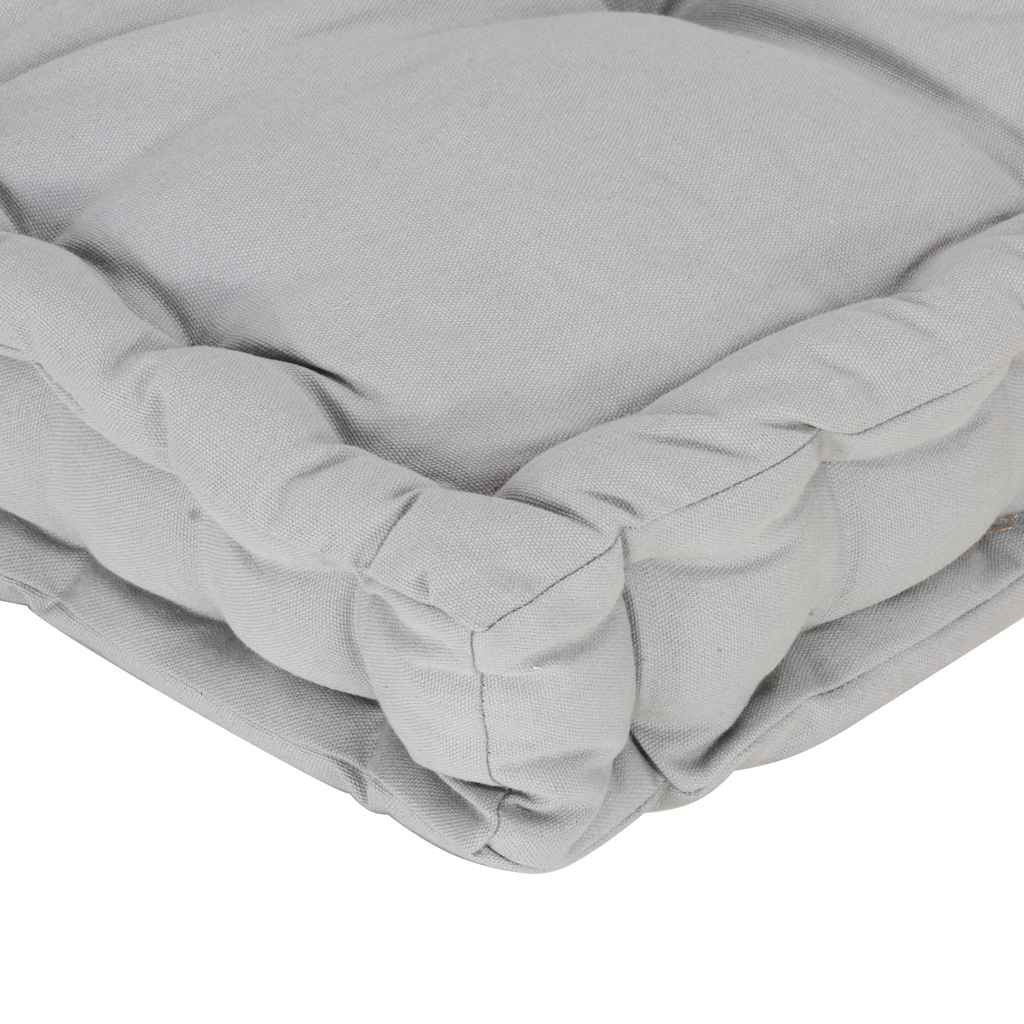 hynde til pallesofa 120x40x7 cm bomuld grå