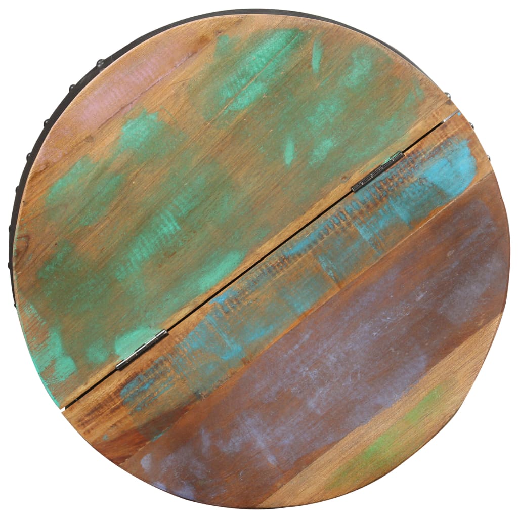 sofabord 53x43 cm massivt genbrugstræ