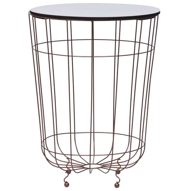 sofabord Ø 40 cm guldfarvet