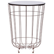 sofabord Ø 40 cm guldfarvet