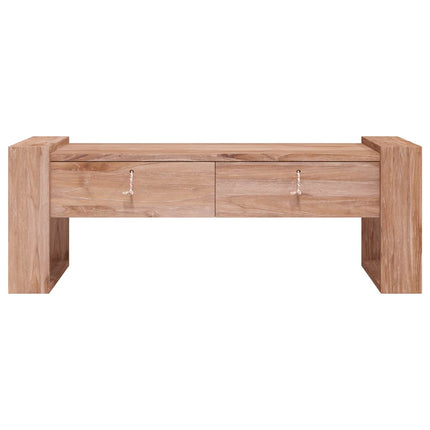sofabord 110x60x40 cm massivt teaktræ