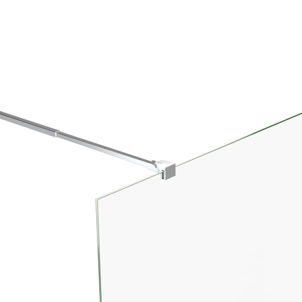 støttestang til brusevæg 70-120 cm rustfrit stål