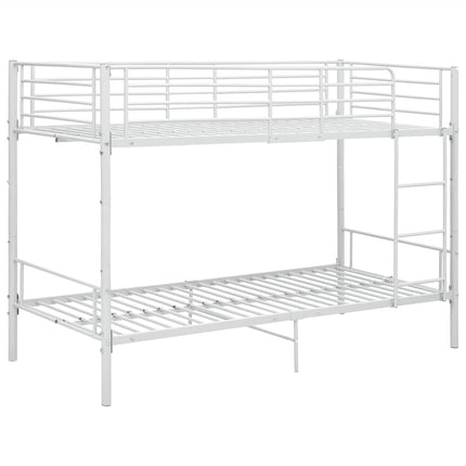 køjeseng 90x200 cm metal hvid