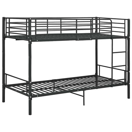 køjeseng 90x200 cm metal sort