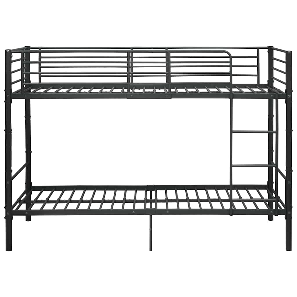 køjeseng 90x200 cm metal sort