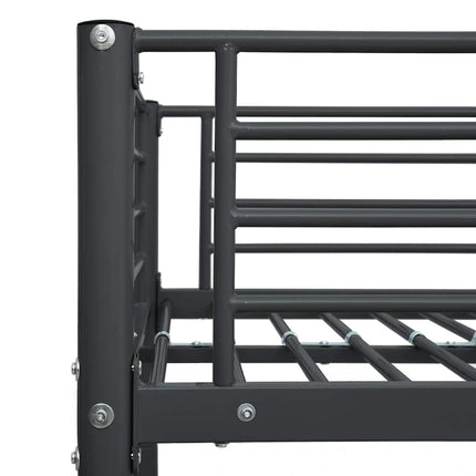 køjeseng 90x200 cm metal sort