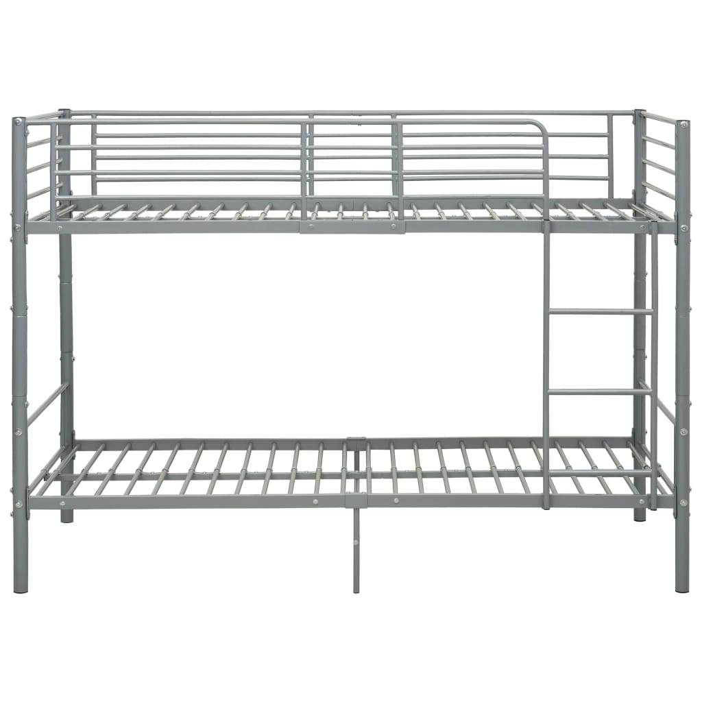 køjeseng 90x200 cm metal grå