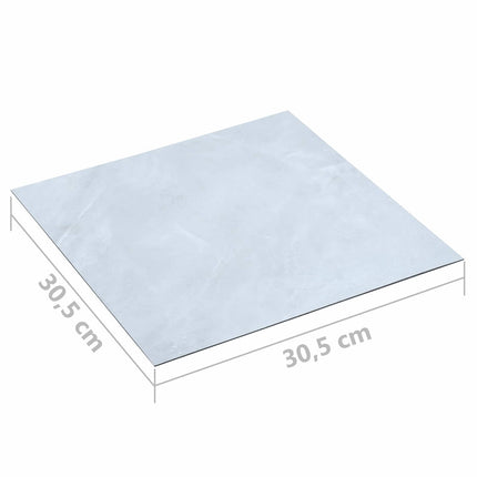 Gulvplanker 55 pcs Hvid 5,11 m² PVC
