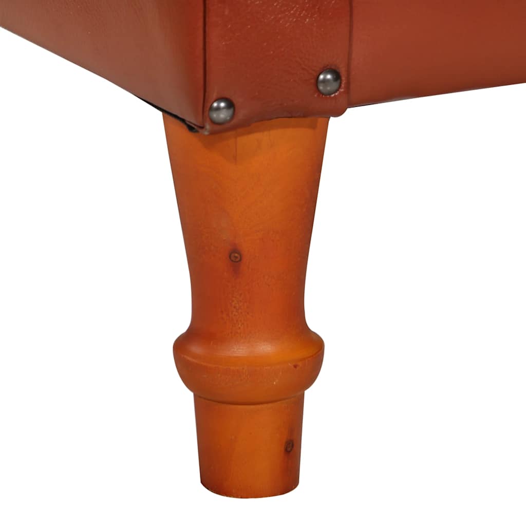 lænestol ægte gedeskind brun