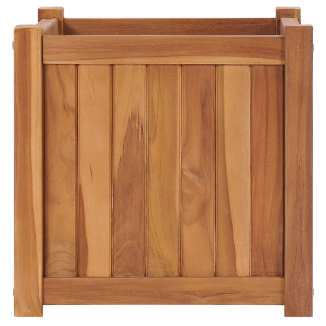 hævet plantekasse 40x40x40 cm massivt teaktræ