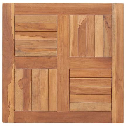 bordplade 60x60x2,5 cm massivt teaktræ