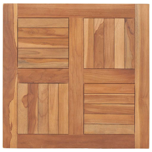 bordplade 60x60x2,5 cm massivt teaktræ