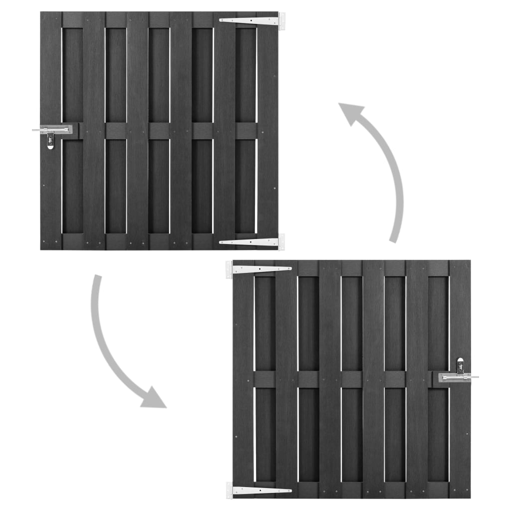 havelåge 100 x 100 cm WPC grå