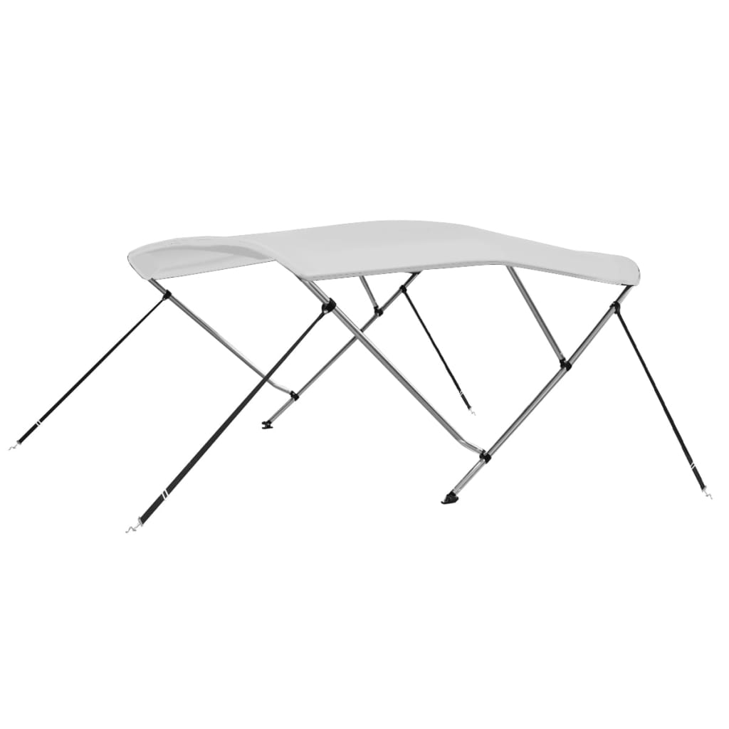 biminitop med 3 buer 183x160x137 cm hvid