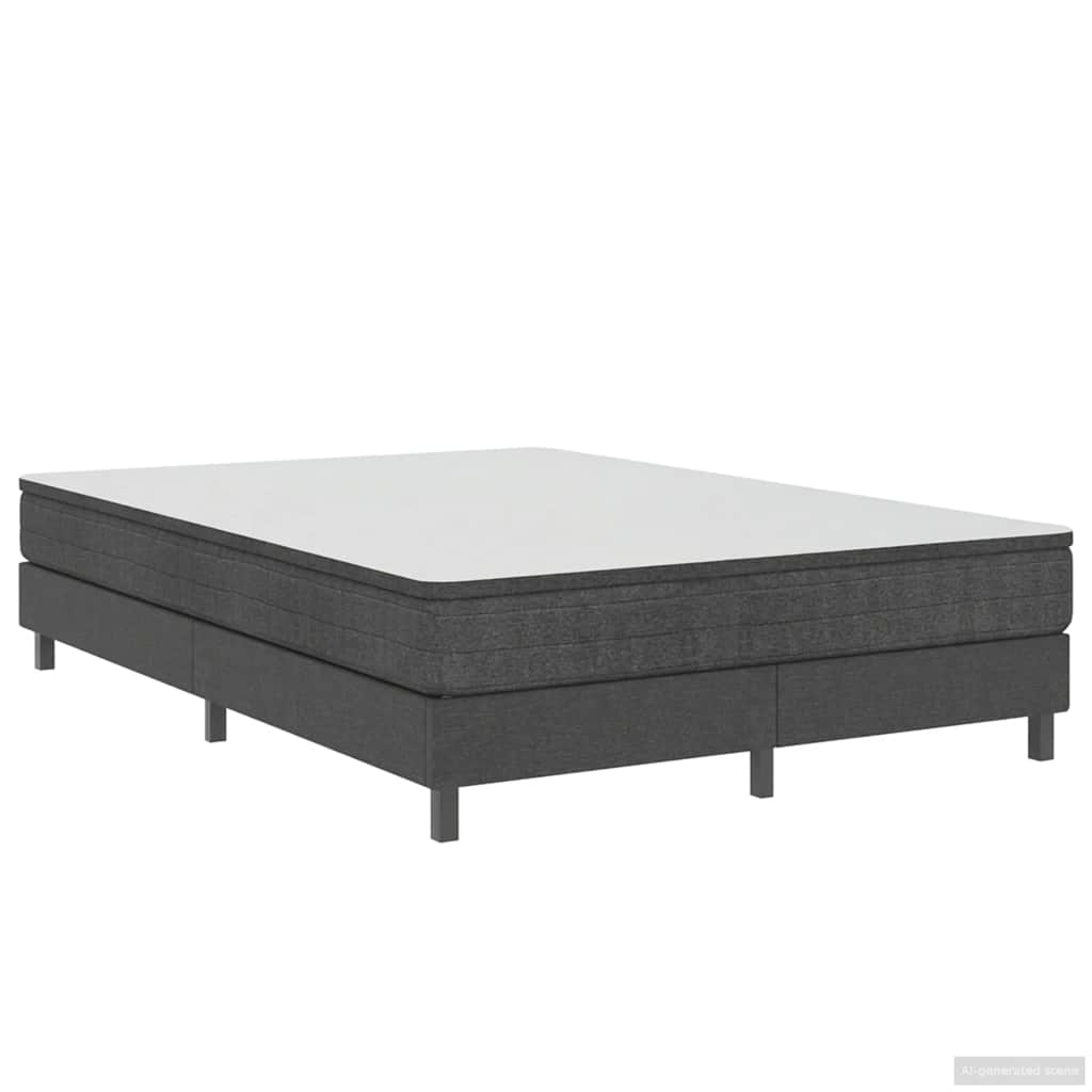 sengestel til boxmadras 140x200 cm stof grå