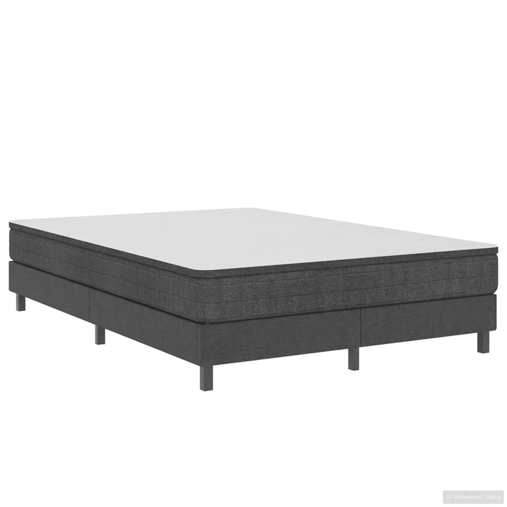 sengestel til boxmadras 160x200 cm stof grå