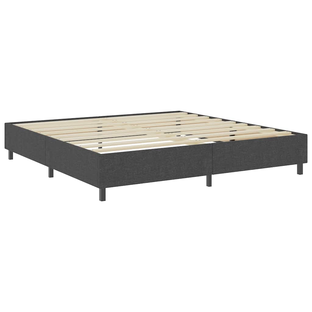 sengestel til boxmadras 200x200 cm stof grå
