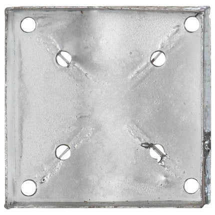 jordpløkker 2 stk. 14 x 14 x 91 cm galvaniseret stål sølvfarvet