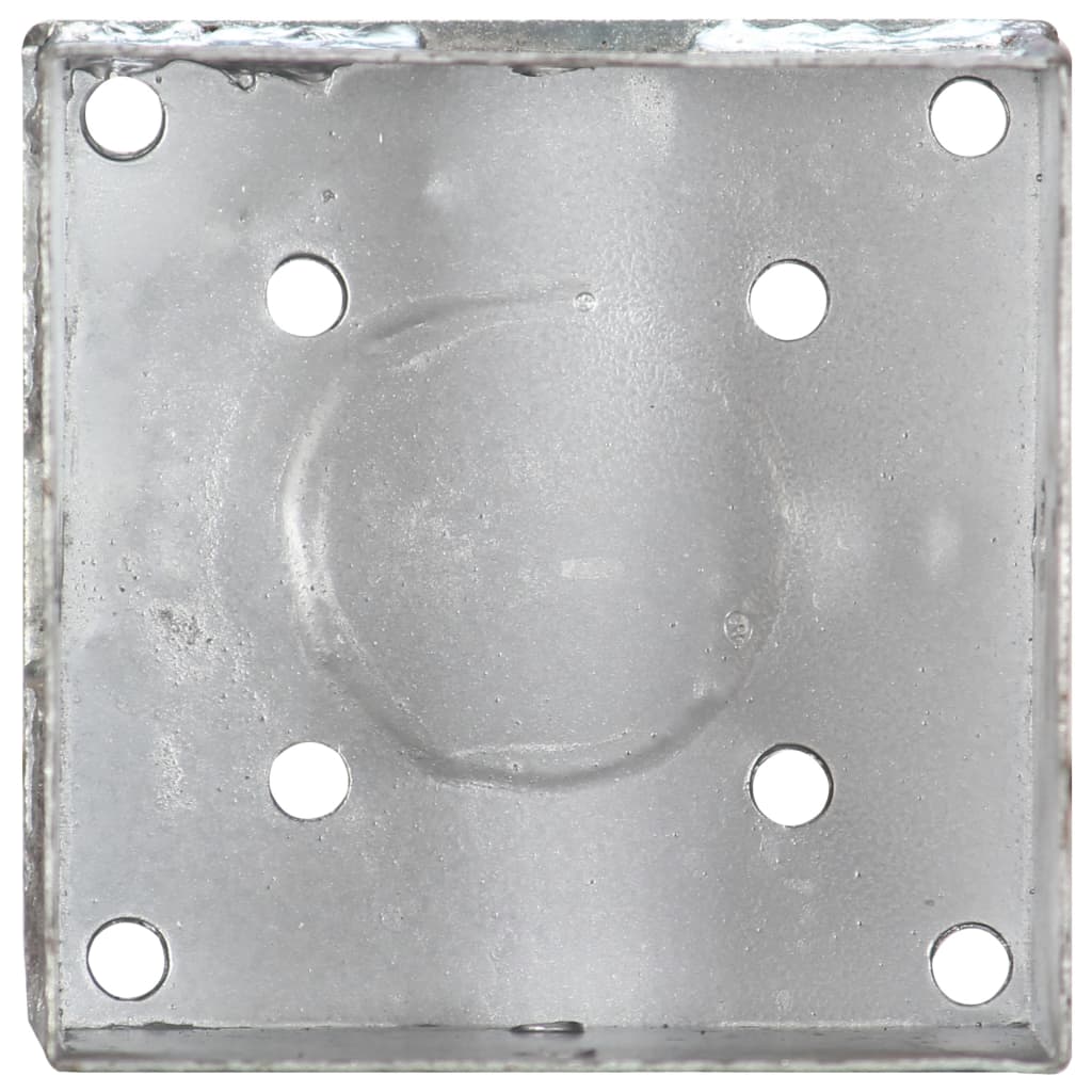 jordpløkker 2 stk. 14x14x58 cm galvaniseret stål sølvfarvet