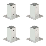 stolpefod 4 stk. 71 mm galvaniseret metal