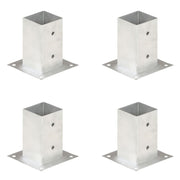 stolpefod 4 stk. 81 mm galvaniseret metal