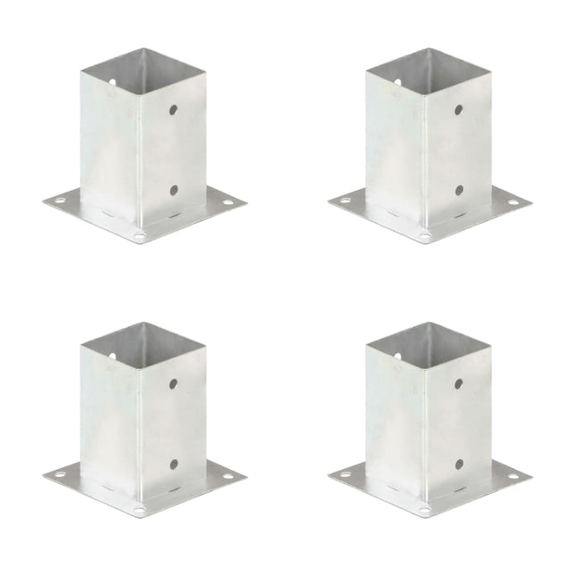 stolpefod 4 stk. 91 mm galvaniseret metal