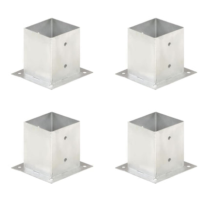 stolpefod 4 stk. 121 mm galvaniseret metal