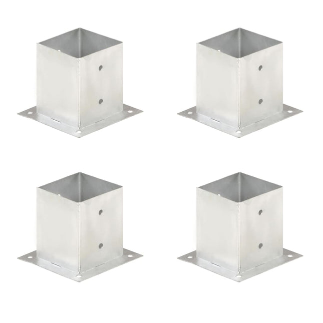 stolpefod 4 stk. 121 mm galvaniseret metal