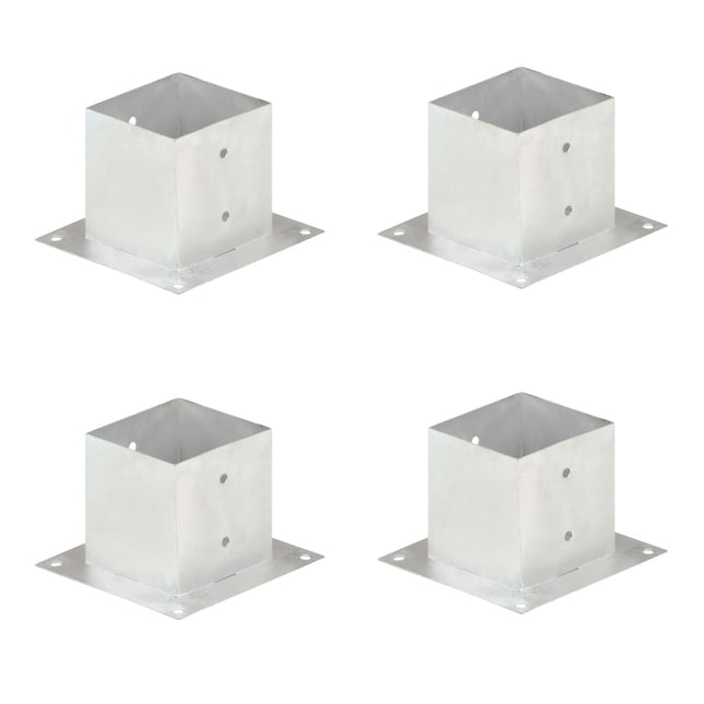 stolpefod 4 stk. 141 mm galvaniseret metal