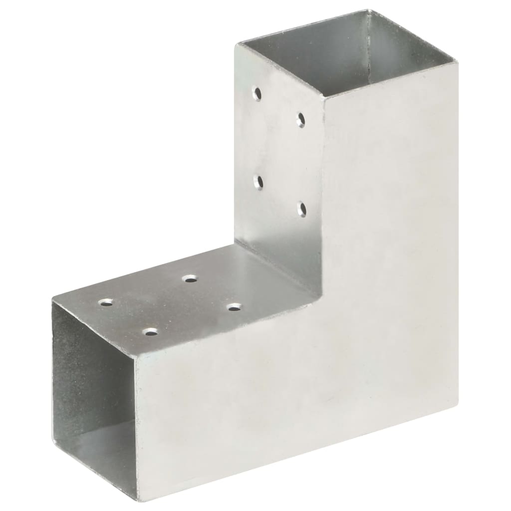 stolpebeslag L-form 71x71 mm galvaniseret metal