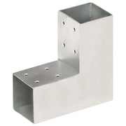 stolpebeslag L-form 71x71 mm galvaniseret metal