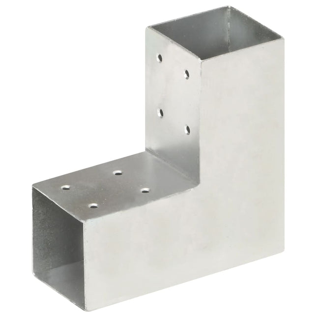 stolpebeslag L-form 4 stk. 71x71 mm galvaniseret metal