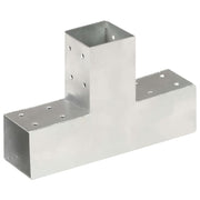 stolpebeslag T-form 71x71 mm galvaniseret metal