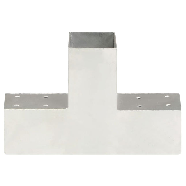 stolpebeslag T-form 71x71 mm galvaniseret metal