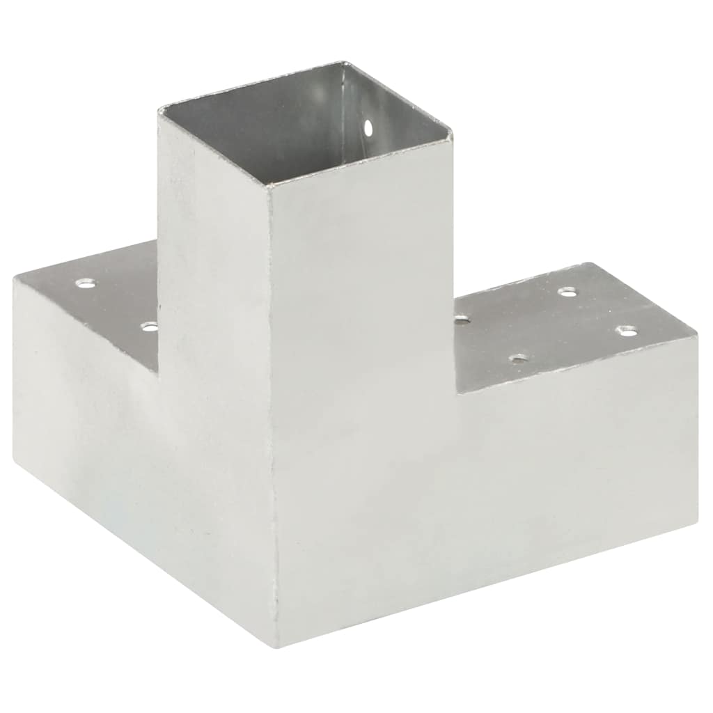 stolpebeslag Y-form 4 stk. 71x71 mm galvaniseret metal