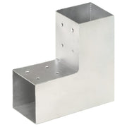 stolpebeslag L-form 81x81 mm galvaniseret metal