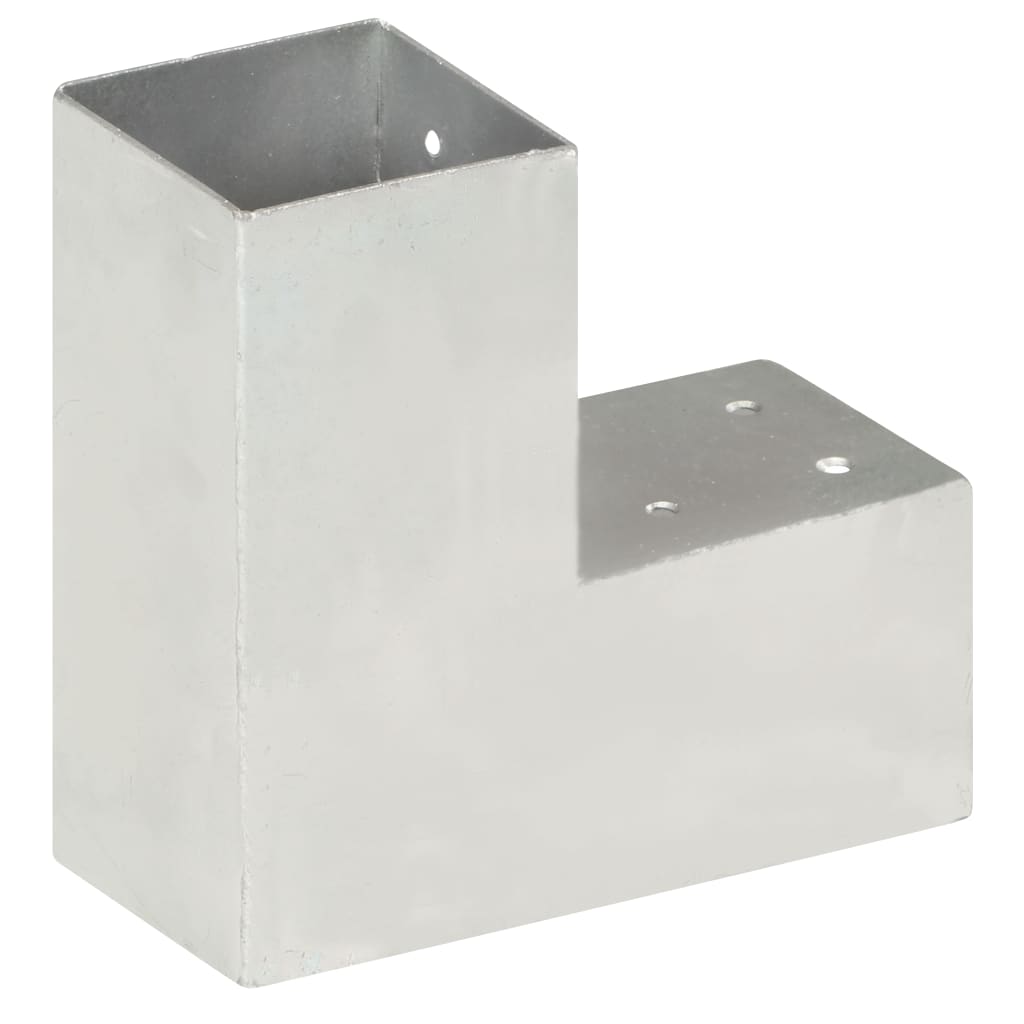 stolpebeslag L-form 81x81 mm galvaniseret metal