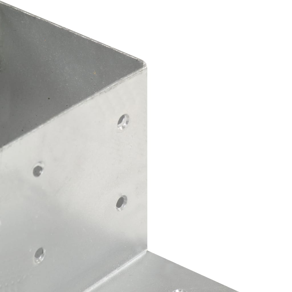 stolpebeslag L-form 4 stk. 81x81 mm galvaniseret metal