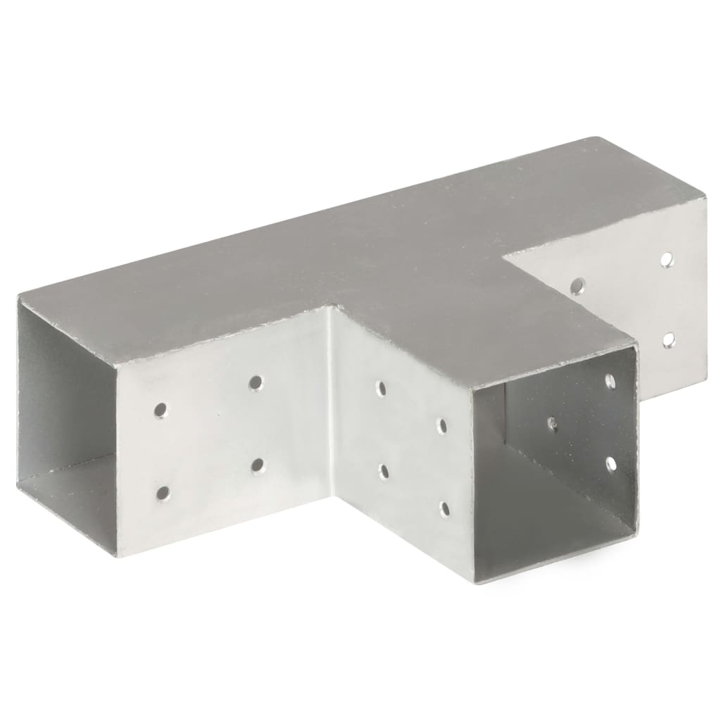 stolpebeslag T-form 81x81 mm galvaniseret metal