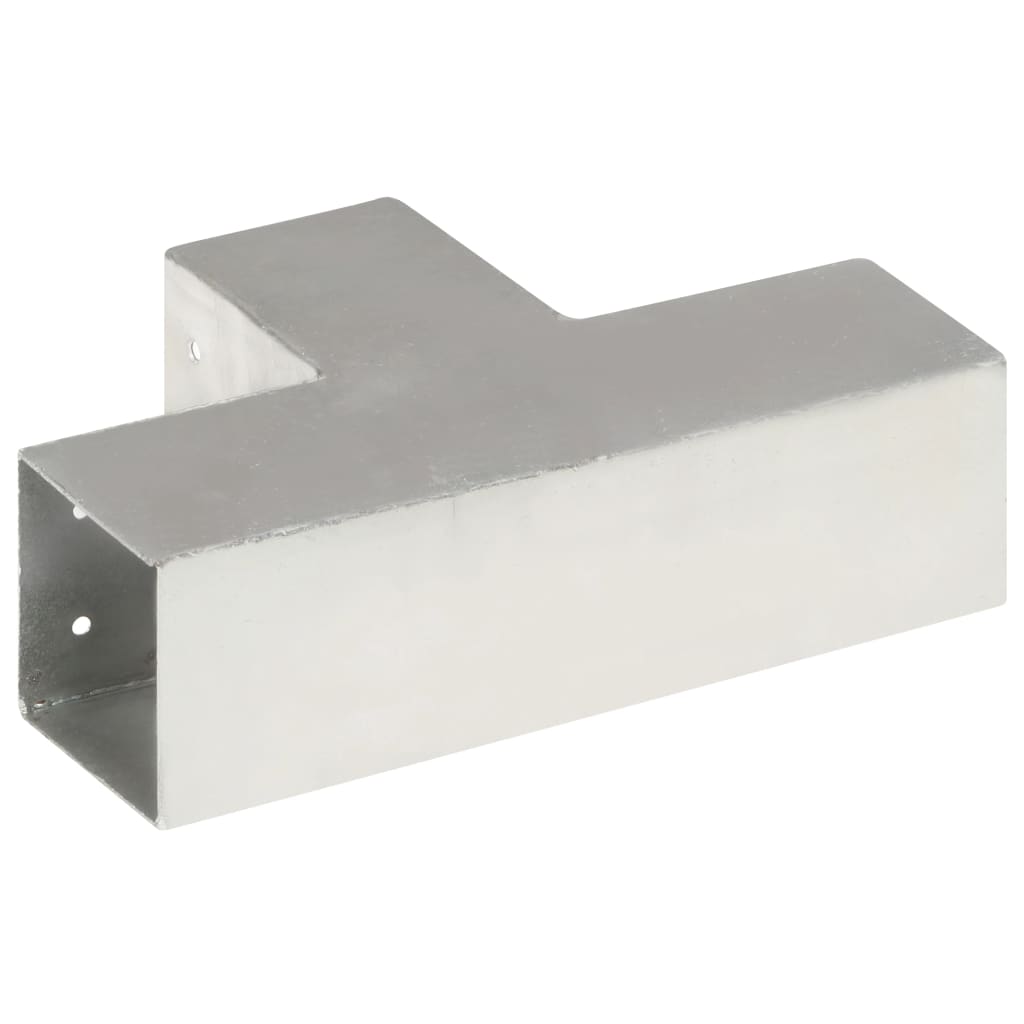 stolpebeslag T-form 81x81 mm galvaniseret metal
