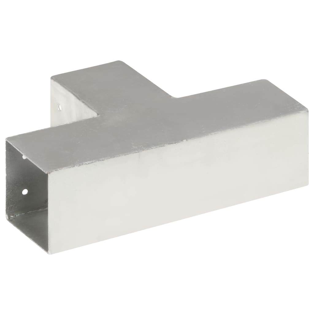 stolpebeslag T-form 4 stk. 81x81 mm galvaniseret metal